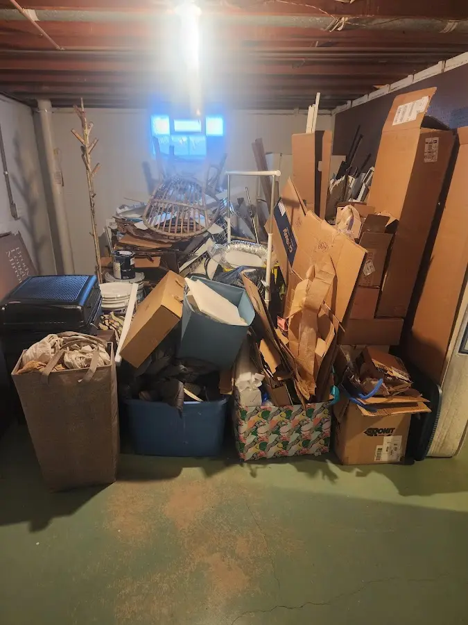 Roll-off dumpster container at job site for Roll Off Dumpster Rental in Moscow